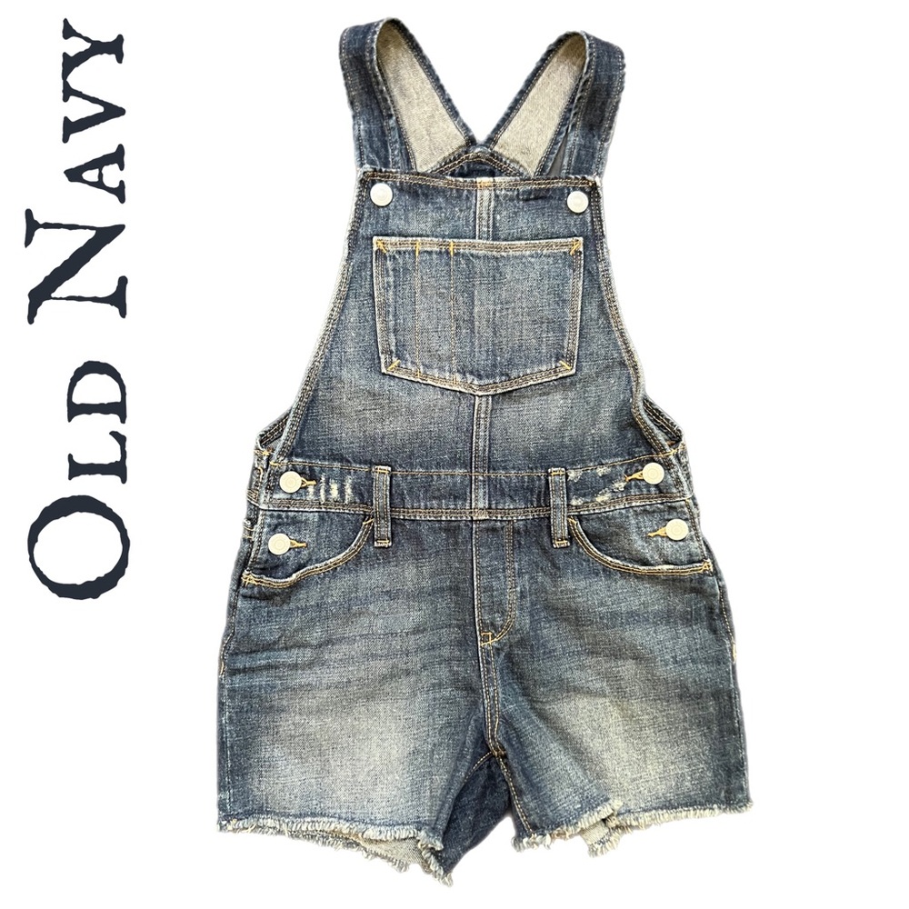 NEW! Old Navy Overalls Jean Shorts - Large (10-11)